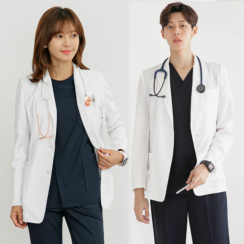 Medical Lab Years - Unisex Laborkittel Langarm-Arbeitsjacke Arzt-Arbeitsuniform Winter-Oberbekleidung aus