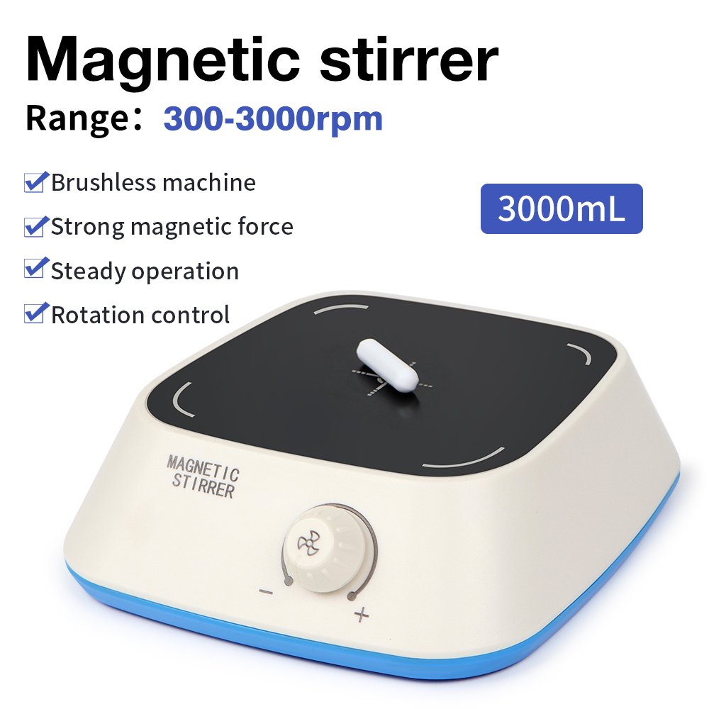 Magnetic Stirrer Hotplate - Magnetrührer, Mini-Labor-Rührmischer, tragbare Flüssigkeitsrührerplatte mit Rührstab,