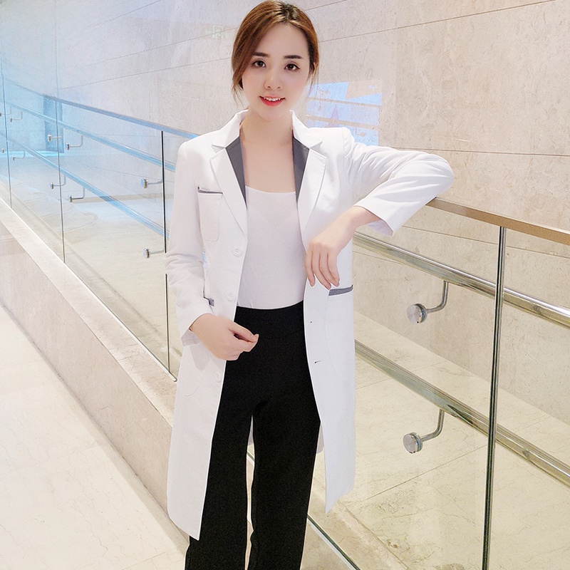 Medical Lab Years - Koreanischer Stil Hochwertige Medizinische Schönheitsuniform Langer