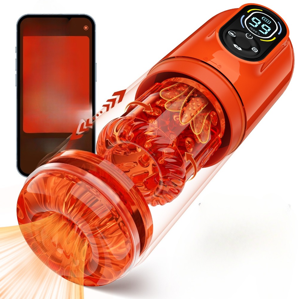 Medical Lab Equipments - 5-in-1 Männlicher Masturbator mit Penispumpe, KI-App-Steuerung,