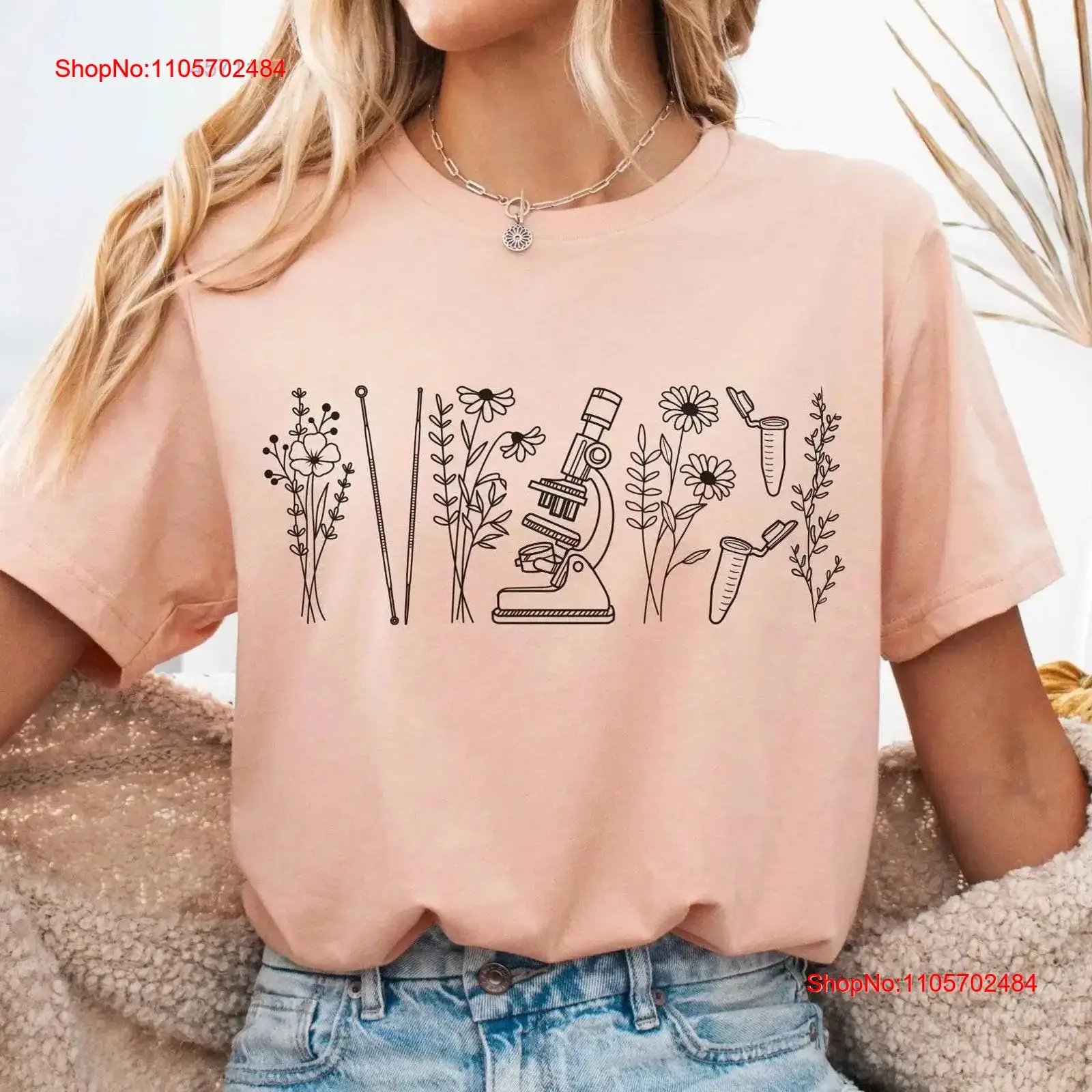 Medical Lab Microbiology - Mikrobiologie T-Shirt für Biologie-Lehrer, Mikroskop-Techniker, Pathologie-Laborschwester