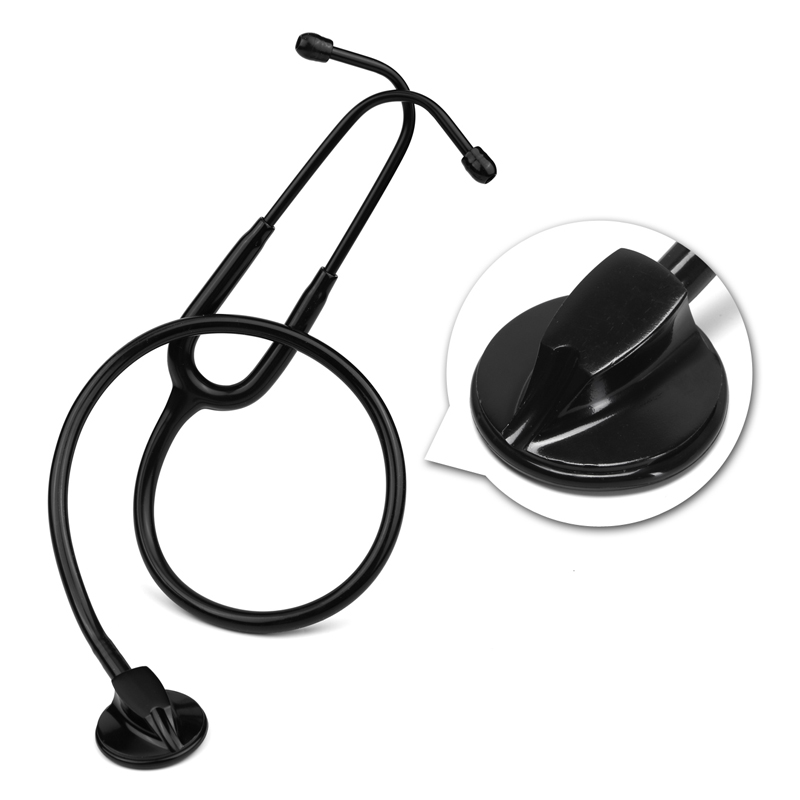 Medical Lab Equipments - Ganz schwarzes medizinisches Kardiologie-Arzt-Stethoskop, professionelles medizinisches