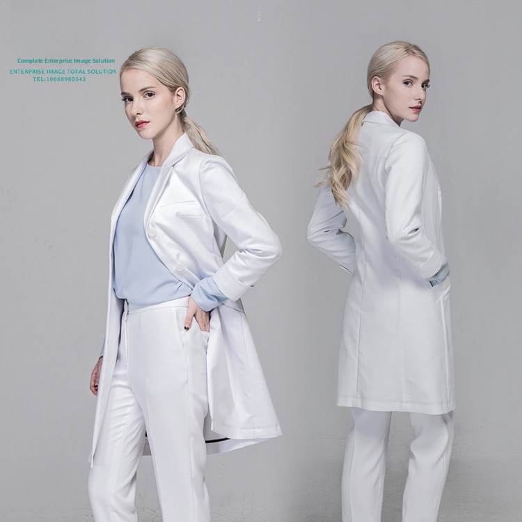 Medical Lab Years - Koreanischer Stil Hochwertige Medizinische Arbeitsuniform Langer