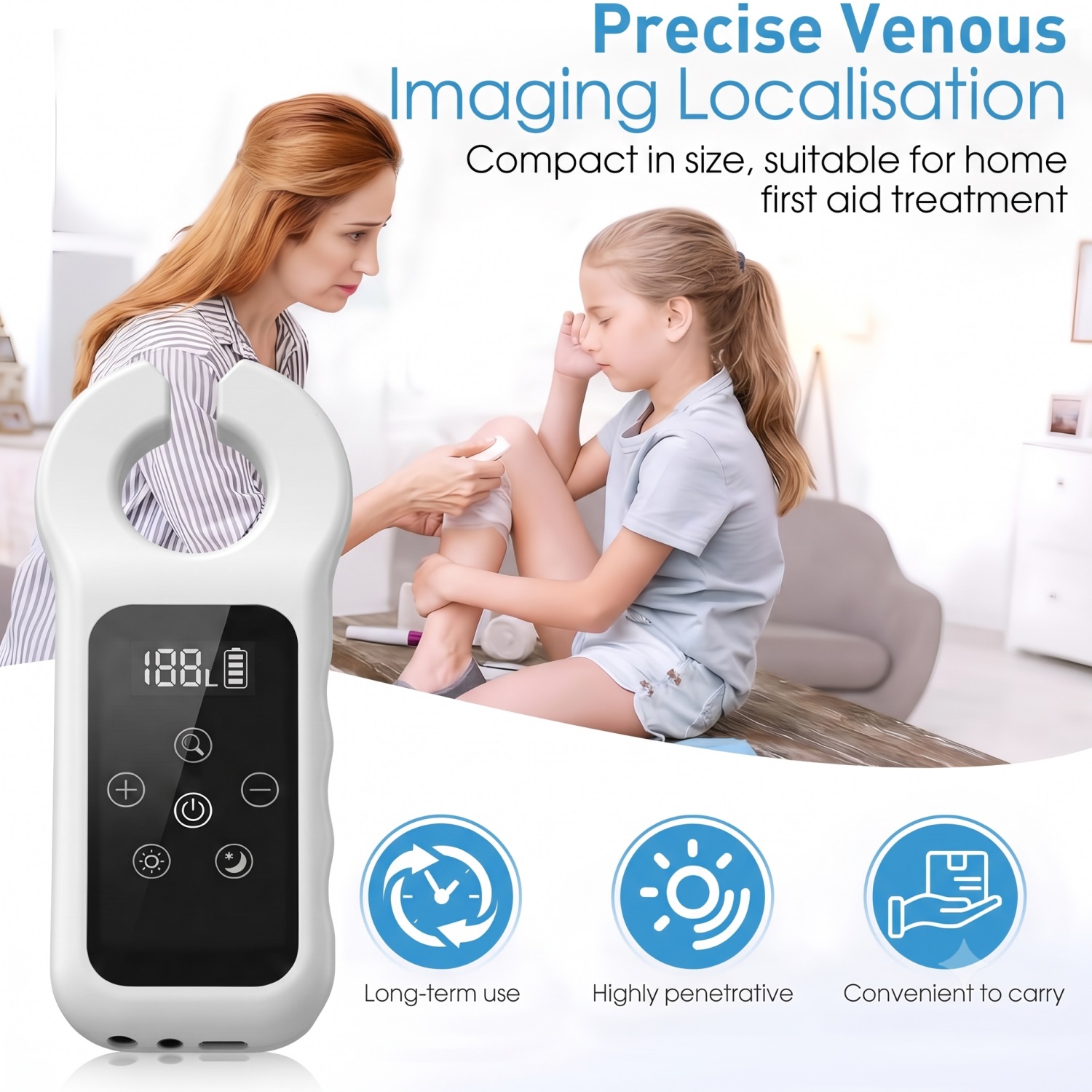 Medical Lab Equipments - Infrarot-Venenfinder Medizinisches Venen-Detektionsgerät Handgehaltener Blutgefäß-Lokalisator Venenfinder-Gerät